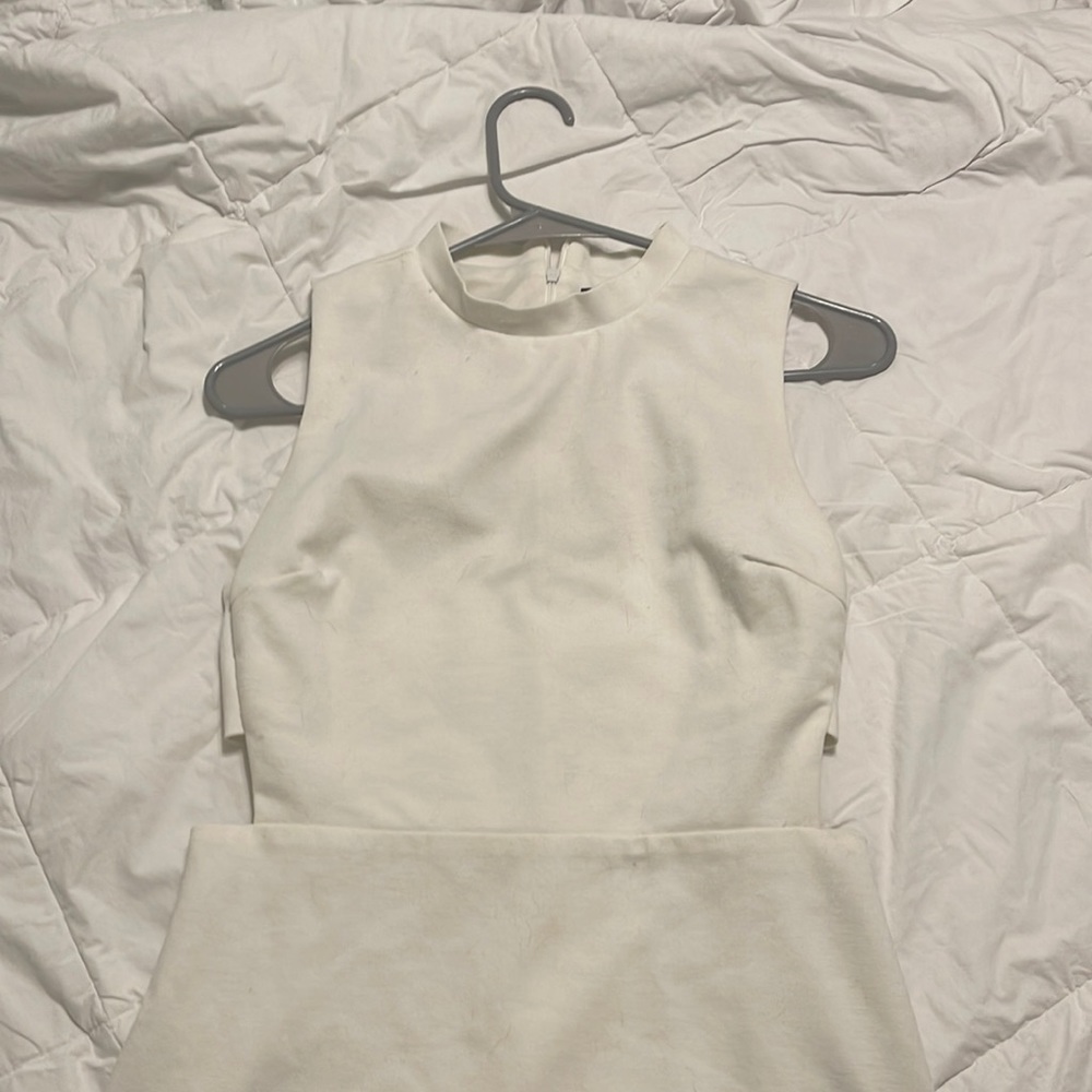 White body on dress